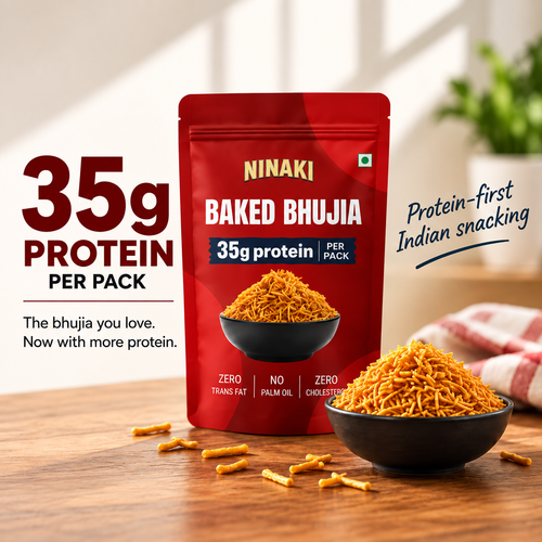 Ninaki Protein Baked Bhujia (200g) - Pack of 2